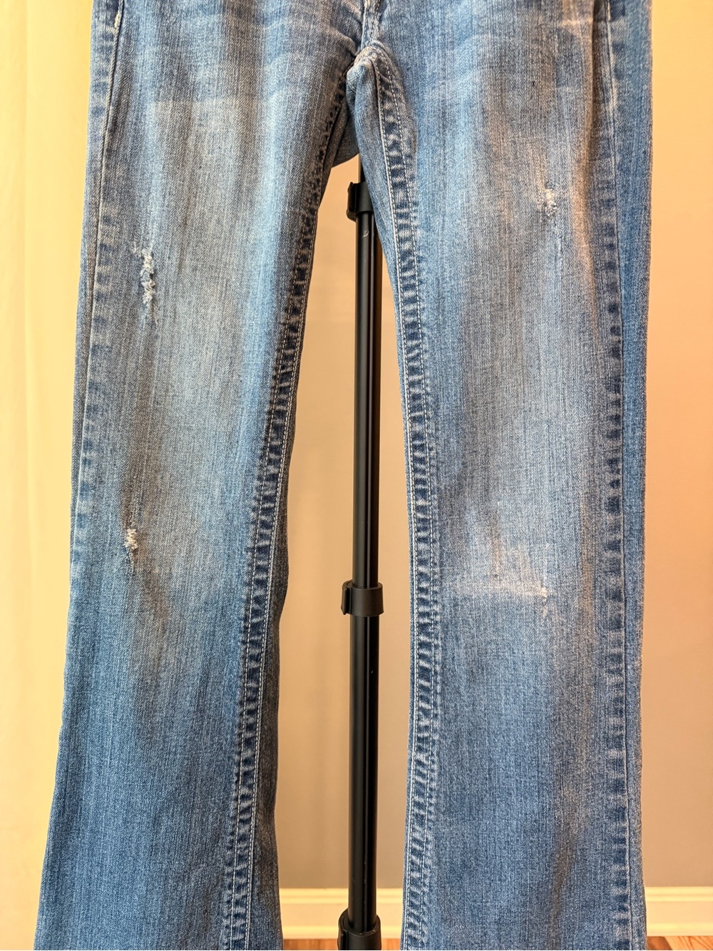 Vintage Y2K Premiere Cotton Mid Rise Bootcut Jeans Rhinestone Bling Western 1/2 - Picture 13 of 16